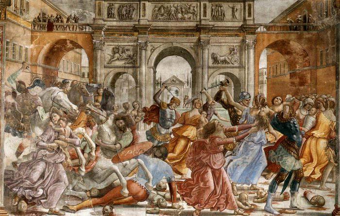 GHIRLANDAIO, Domenico Slaughter of the Innocents Sweden oil painting art